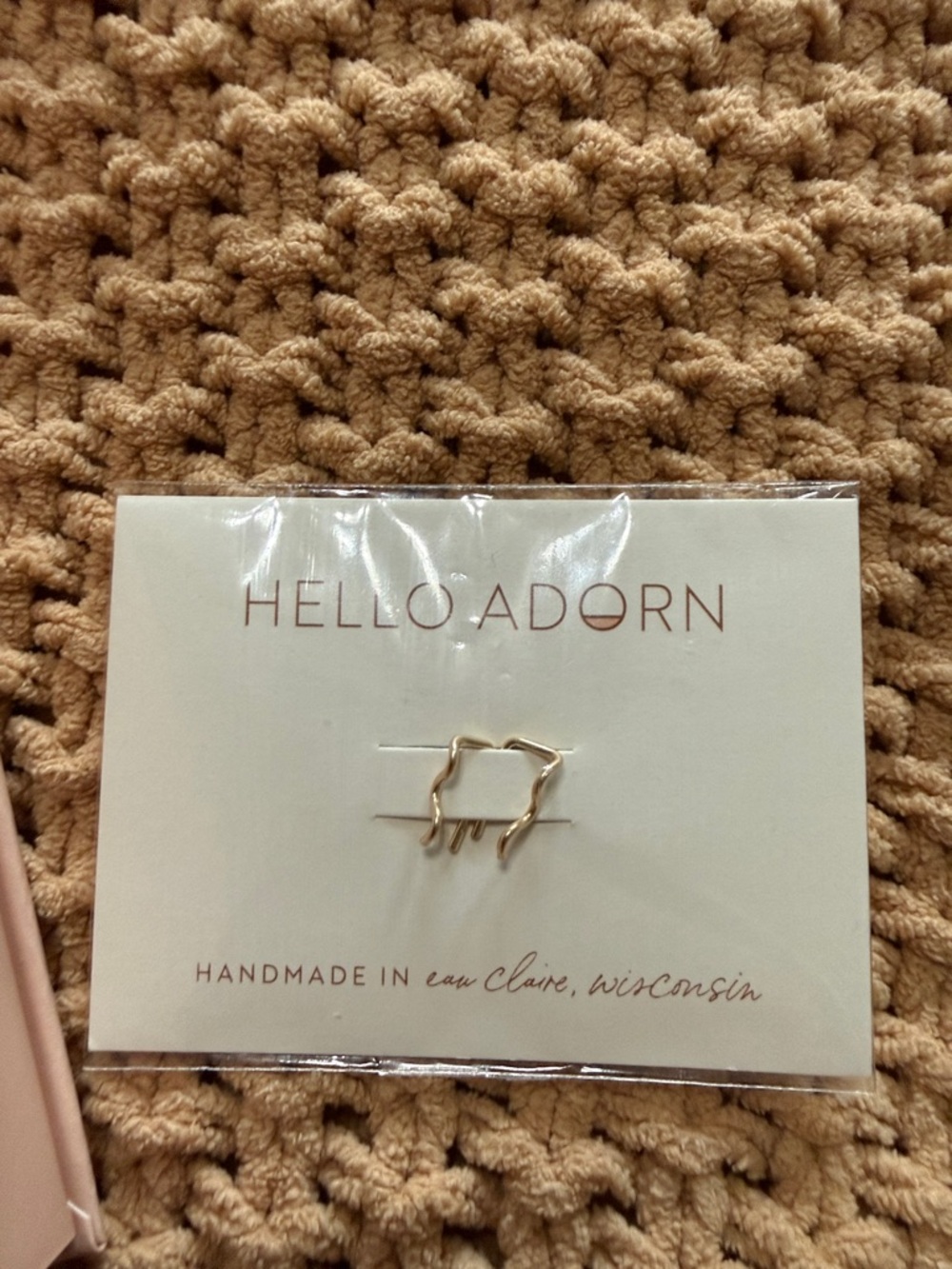 Hello Adorn Gold Ear Climber Earrings
